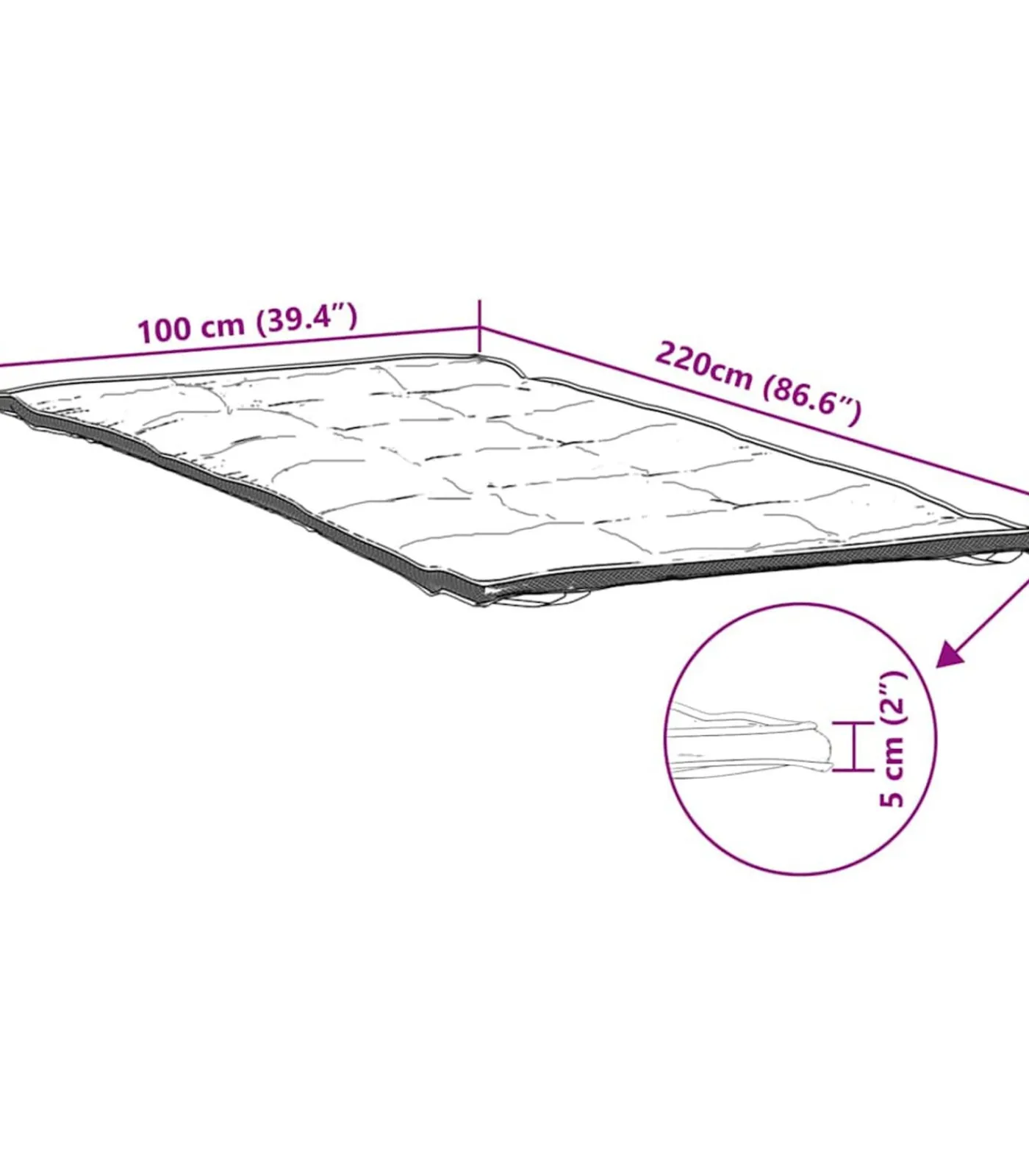 Sale Matrasbeschermer 100x220 cm wit Matrasbeschermer