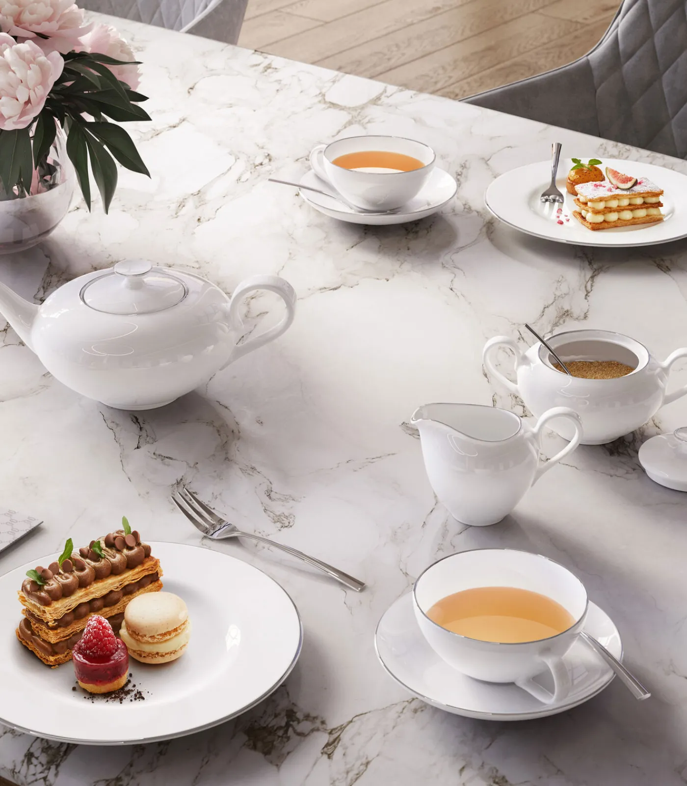 New Melkkannetje 6-pers. Anmut Platinum No.1 Koffie & Thee Maken