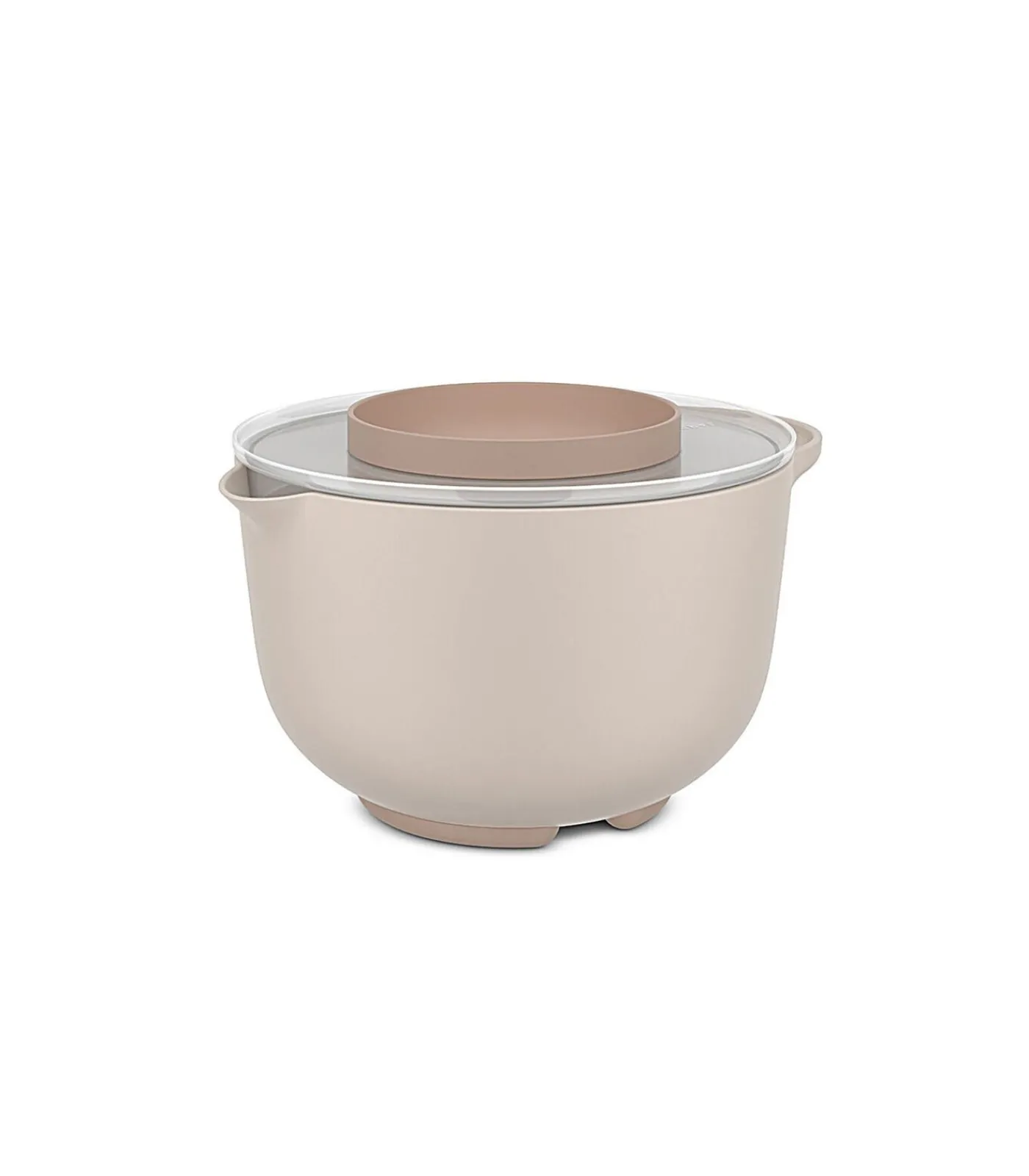 Sale beslagkom keukenhulp 3000ml met spatdeksel - chalk - antislip Bakken