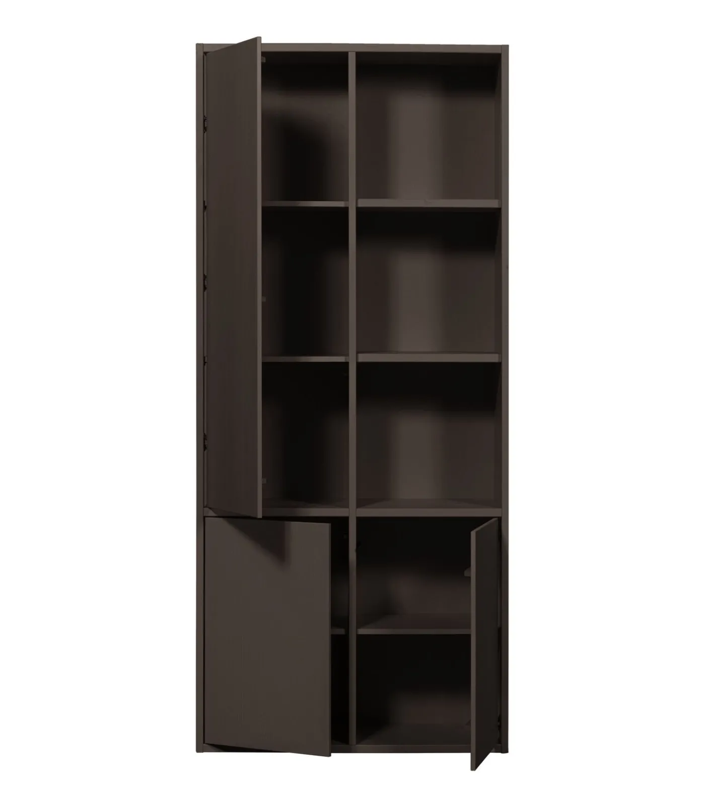 Discount Merel opbergkast - Grenen - Middenbruin - 100x200x44 Meubels