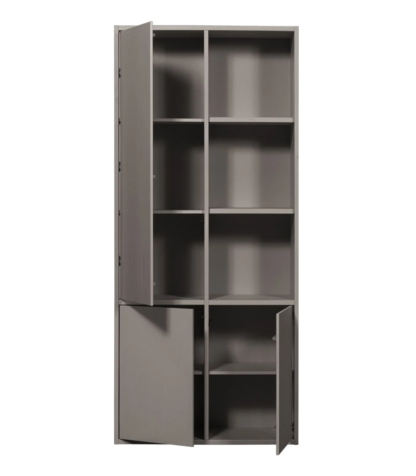 Merel opbergkast - Grenen - Warmgrijs - 100x200x44 Meubels