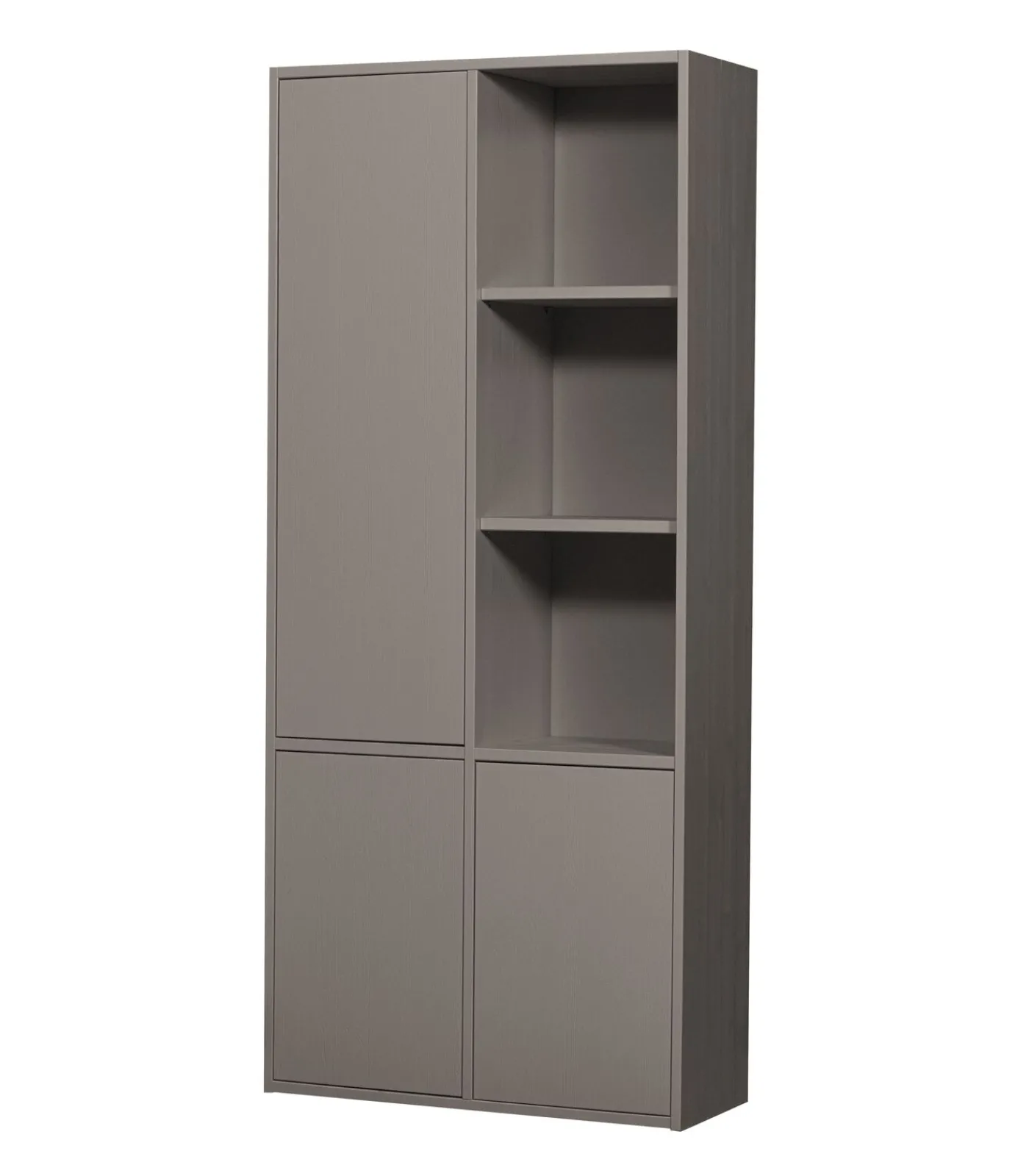 Merel opbergkast - Grenen - Warmgrijs - 100x200x44 Meubels