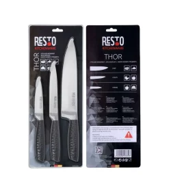 Messenset Thor RVS - 3-Delig Keukenmessen