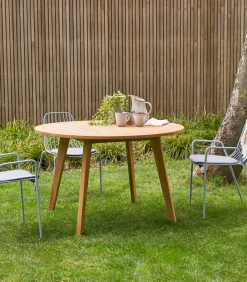 Online Mila - Tuintafel van massief teakhout voor 6 personen. Tuinmeubelen