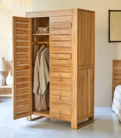 Discount Minimalys - Hangkast van massief teakhout Meubels