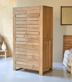 Discount Minimalys - Hangkast van massief teakhout Meubels