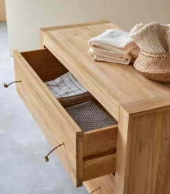 Outlet Minimalys - Massief teakhouten ladekast Meubels