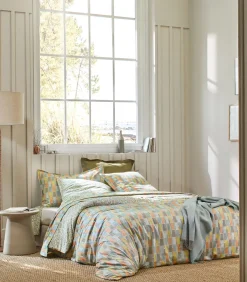 MIX AND MATCH Celadon - Dekbedovertrek Satijn Katoen Dekbedovertrekken