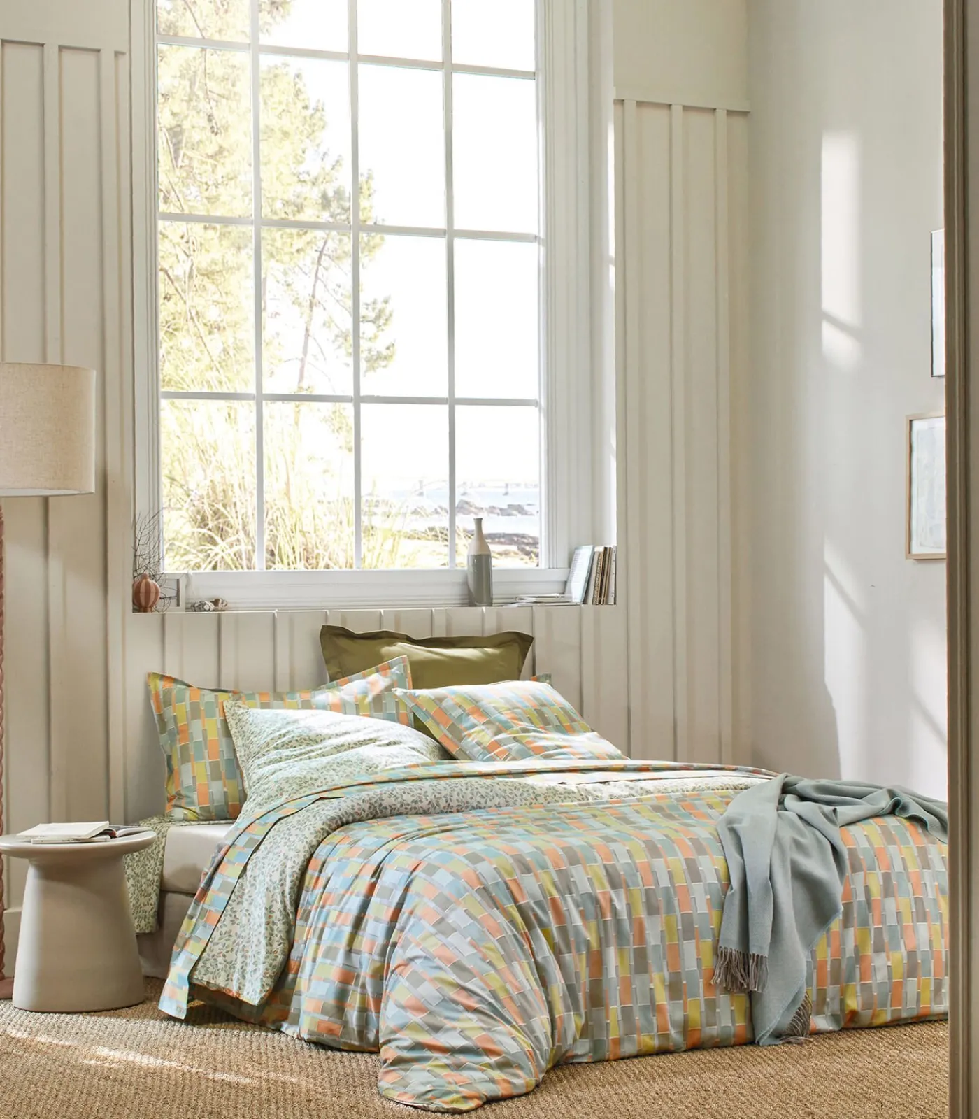 MIX AND MATCH Celadon - Dekbedovertrek Satijn Katoen Dekbedovertrekken