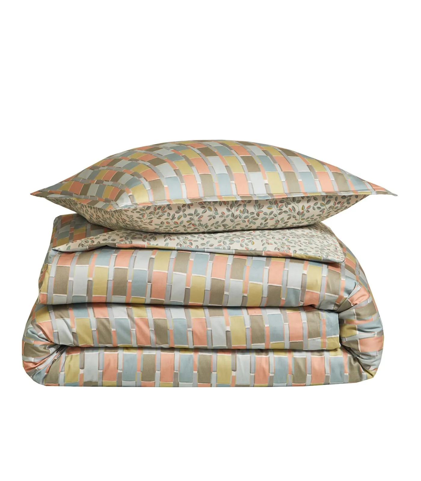 MIX AND MATCH Celadon - Dekbedovertrek Satijn Katoen Dekbedovertrekken