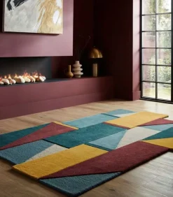 Outlet Modern puur wollen tapijt SCUFFY Tapijten