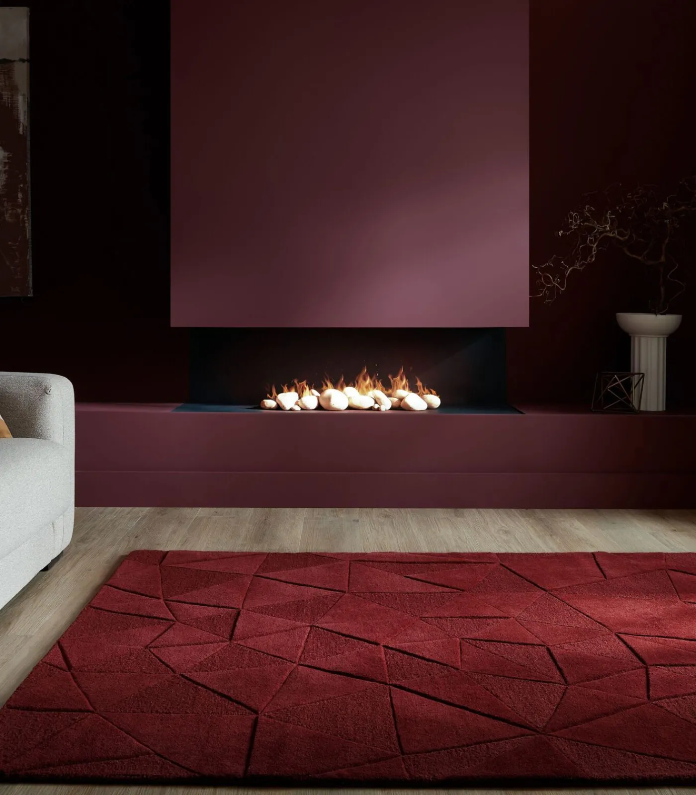 Modern puur wollen tapijt SHERD voor woonkamer en slaapkamer Tapijten