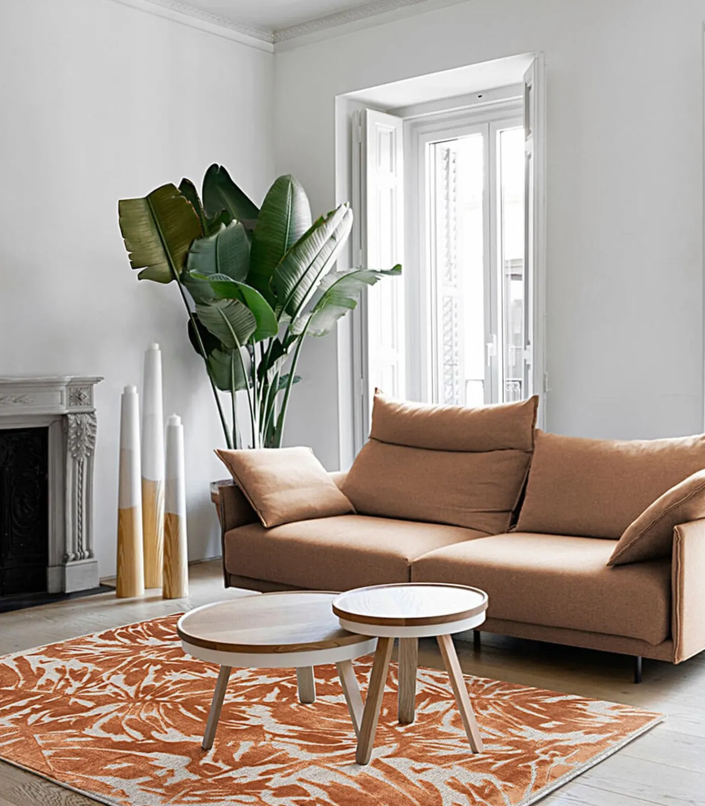 Outlet Moderne woonkamer- en slaapkamerkleed FOLIAGE Tapijten