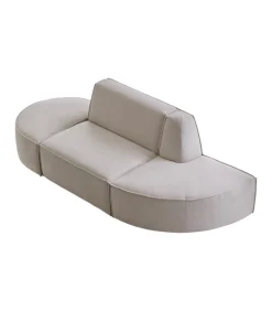 Hot Modulaire Dario 2-zitsbank in beige stof Zetels