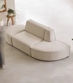 Hot Modulaire Dario 2-zitsbank in beige stof Zetels