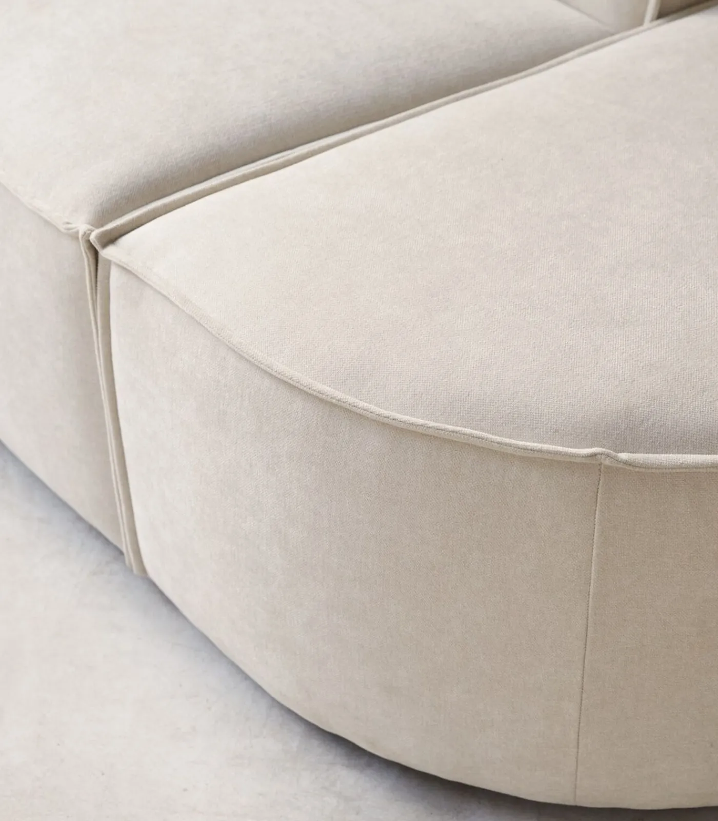 Sale Modulaire loungefauteuil Dario in beige stof Zetels