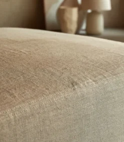 Outlet Modulaire loungestoel Nils in natuurlijk linnen, 1-zit Zetels