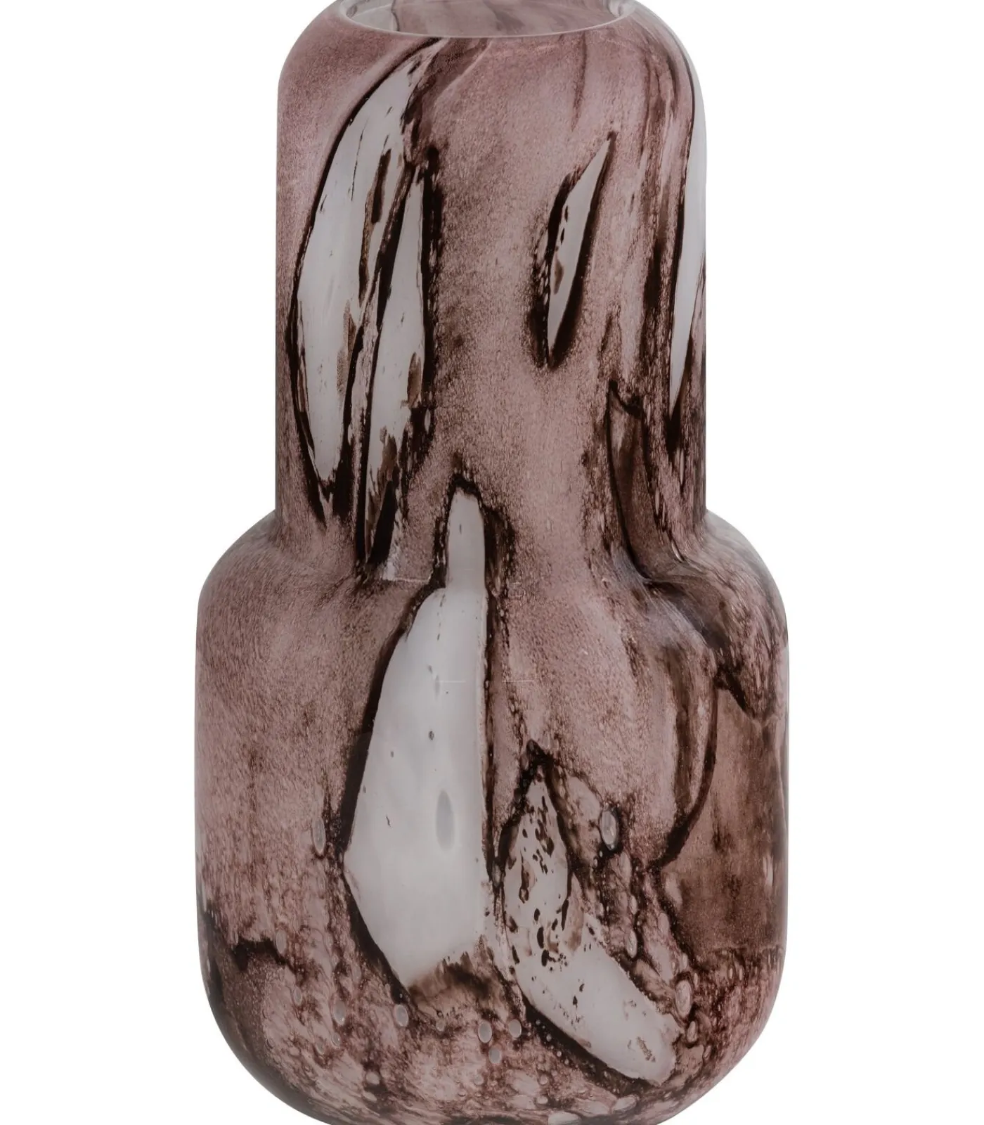 Online Monika Vaas - Handgevormd - Glas - Bruin - 36x16x16 Vazen