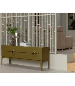 Online Monika Vaas - Handgevormd - Glas - Bruin - 36x16x16 Vazen