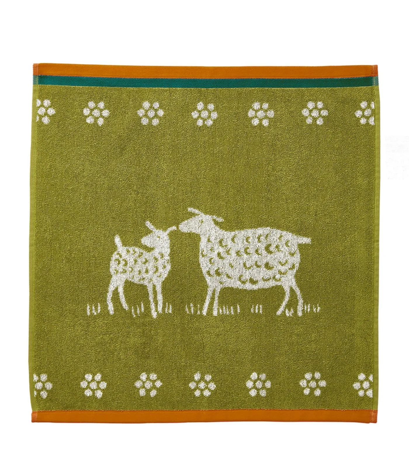 Clearance Mouton - Badstof keukenhanddoek van katoenen jacquard met print 50 x 50 cm Keuken- & Tafellinnen