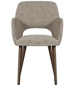 Clearance Murat Eetkamerstoelen Houten Bruine Poot - Naturel - Set van 6 Stoelen