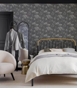 Clearance - Vliesbehang - Leaf Navy - 1000x52 Wanddecoratie