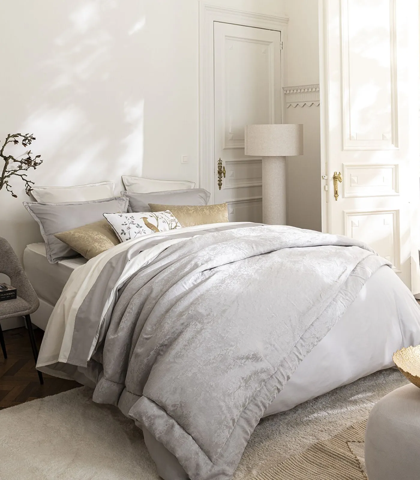 Discount Nobel - Effen laken in biologisch katoen satijn 270x300 cm Lakens