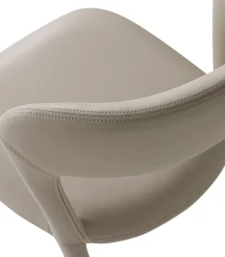 Best Noble Eetkamerstoelen - Leerlook - Beige - Set van 2 Stoelen