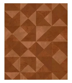 Hot Behang Topchic Graphic Shapes Facet metallic oranje Decoratie
