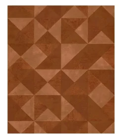 Hot Behang Topchic Graphic Shapes Facet metallic oranje Decoratie