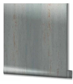 Hot Behang Topchic Stripes Effect metallic grijs Decoratie