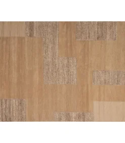 New Noven Handgeweven Vloerkleed - Wol - Zand - 170x240 cm Tapijten