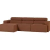 Clearance Novi Chaise Longue Bank Links - Polyester - Terra Zetels