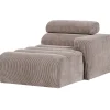 Discount Novi Chaise Longue Element Arm Rechts - Ribstof - Zand Zetels