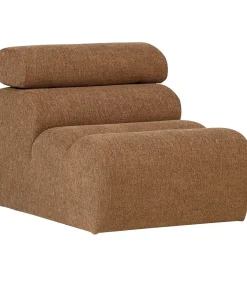 Clearance Novi 1-Zits Element Bank - Polyester - Karamel Bruin Zetels