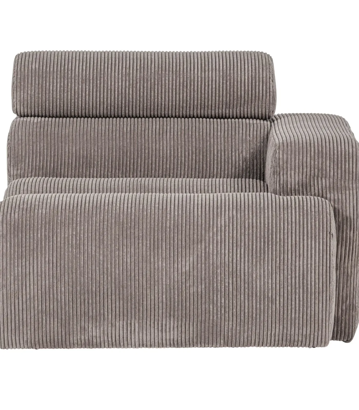 Hot Novi 1-Zits Element Bank Arm Links - Ribstof - Zand - 86x109x113 Zetels