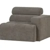 Outlet Novi 1-Zits Element Bank Arm Rechts - Polyester - Grijs Melange Zetels