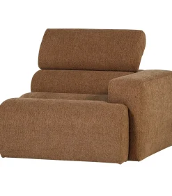 Discount Novi 1-Zits Element Bank Arm Rechts - Polyester - Karamelbruin Zetels