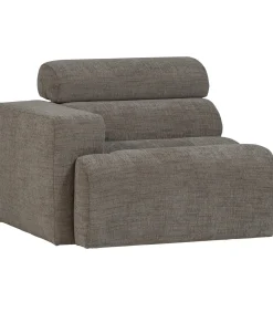 Best Novi 1-Zits Element Bank Arm Links - Polyester - Grijs Melange Zetels