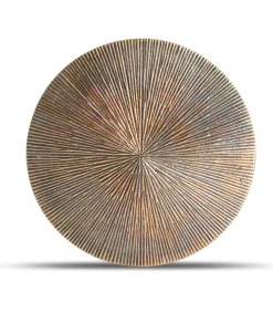 Sale Onderzetter 26cm geribbeld goud Charm - (x2) Keukenaccessoires