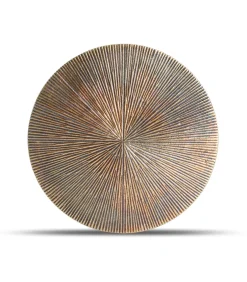 Hot Onderzetter 20cm geribbeld goud Charm - (x2) Keukenaccessoires