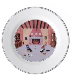 Outlet Ontbijtbord Open haard Design Naif Tafelgerei