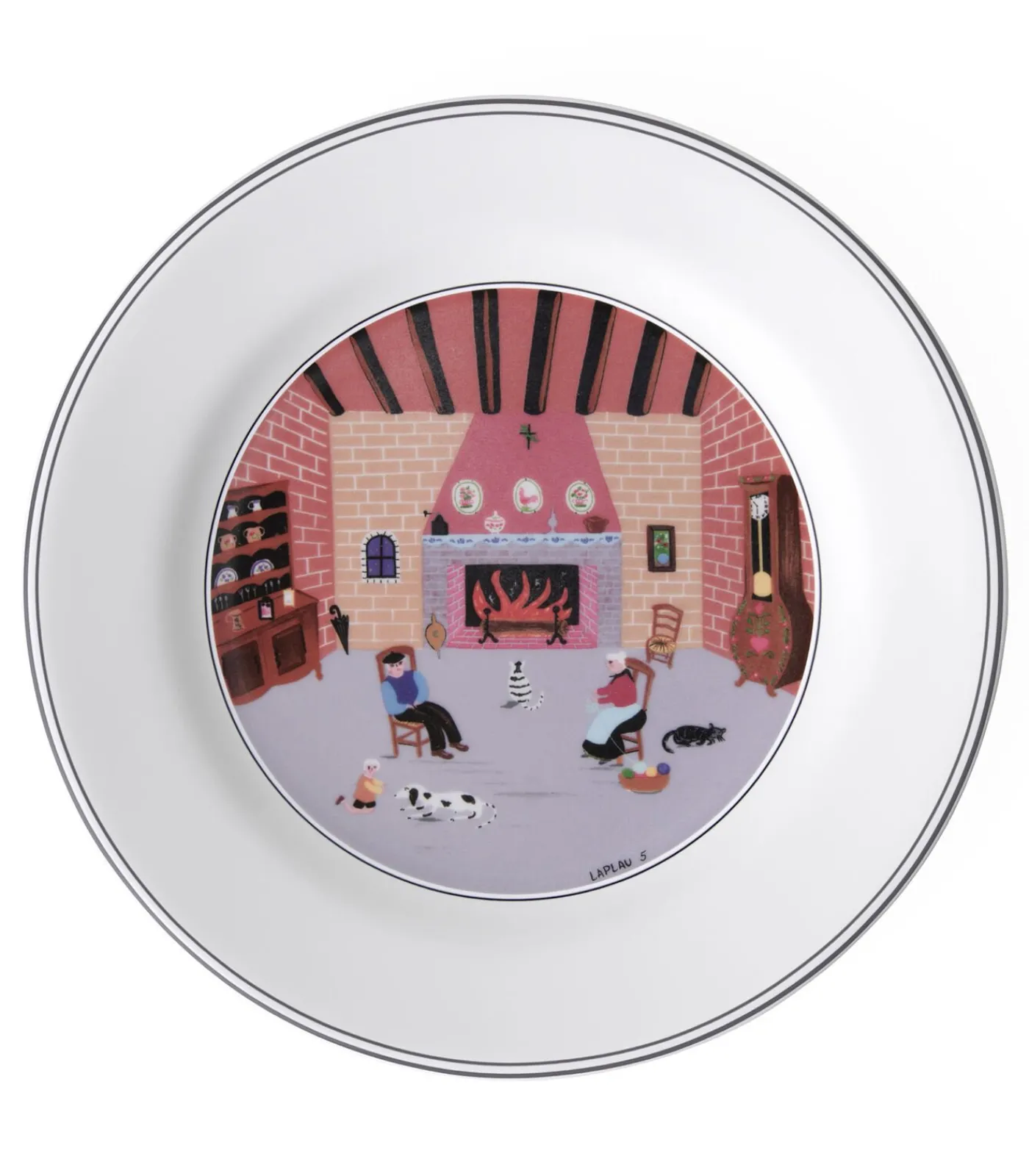 Outlet Ontbijtbord Open haard Design Naif Tafelgerei