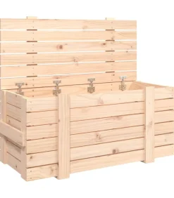 Clearance Opbergbox 91x40,5x42 cm massief grenenhout Organiseren