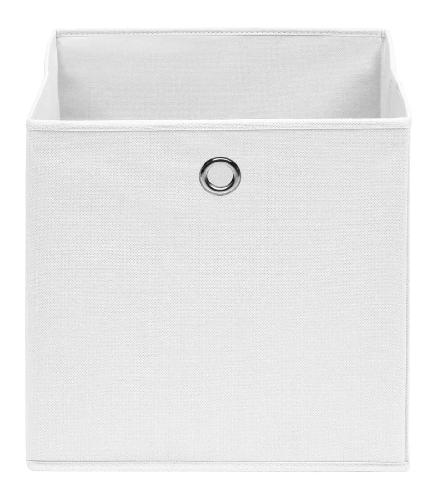 Hot Opbergboxen 10 st 28x28x28 cm nonwoven stof wit Organiseren