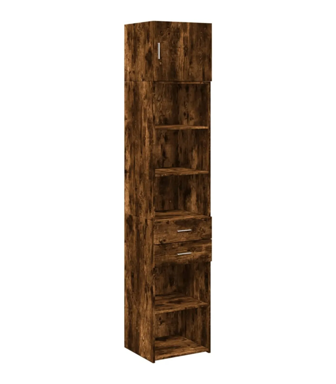 Hot Opbergkast smal 45x42,5x225 cm bewerkt hout gerookt eikenkleur Meubels