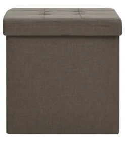 Best Opbergkruk inklapbaar kunstlinnen bruin Stoelen