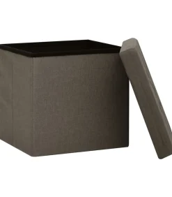 Best Opbergkruk inklapbaar kunstlinnen bruin Stoelen