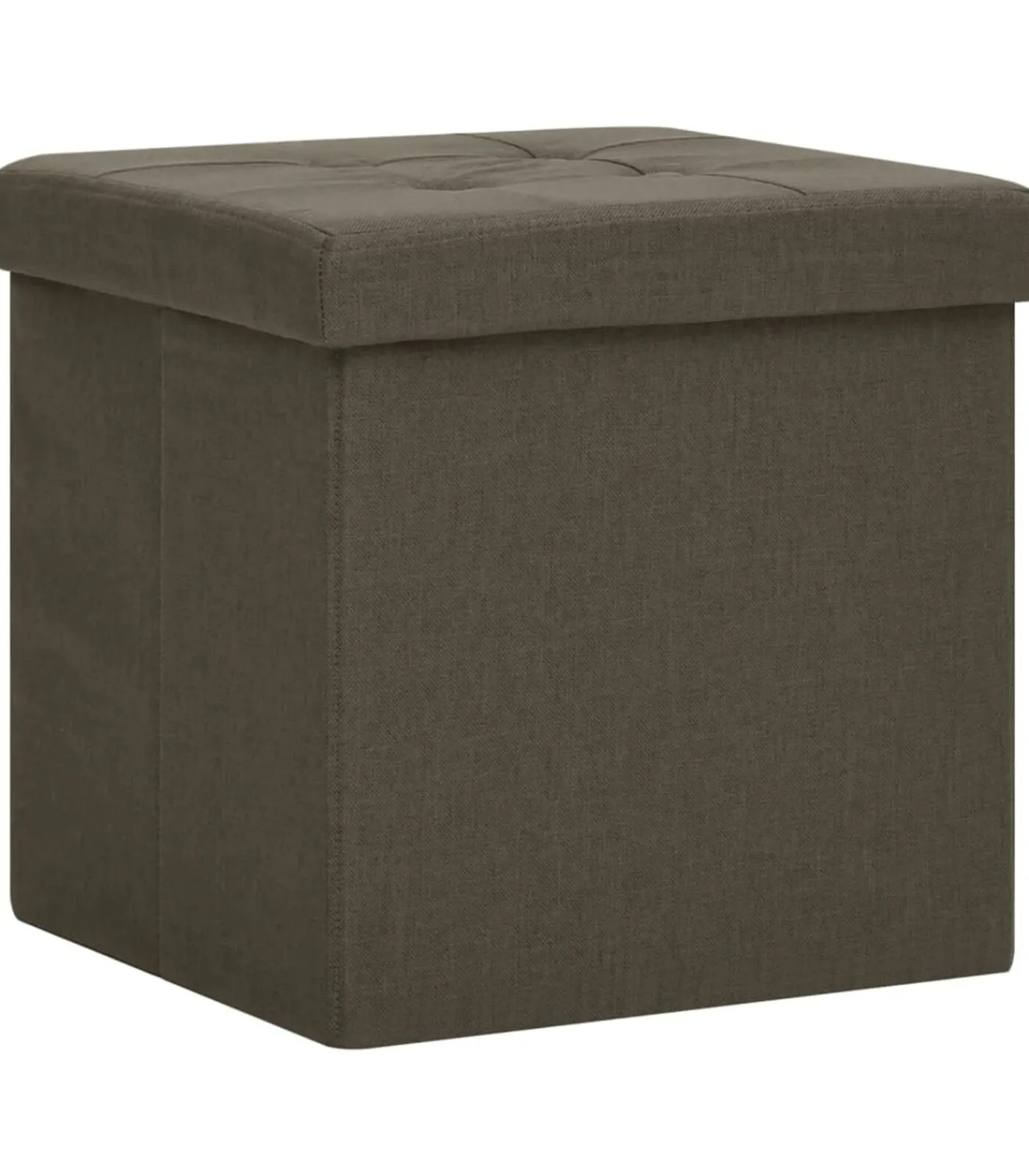 Hot Opbergkruk inklapbaar kunstlinnen donkerbruin Stoelen