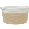 Outlet Opbergmand Ø 40x25 cm katoen beige en wit Manden En Bakken